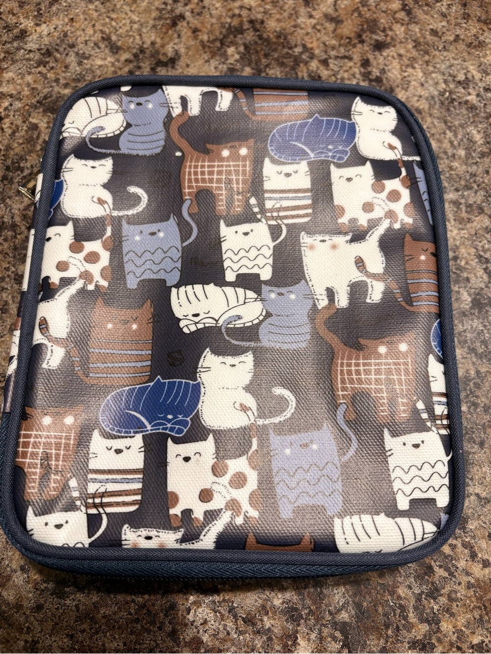 Teamoy Crochet Hook Organizer Case Zippered Multi-compartment Utility Case